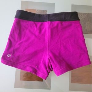 Lululemon purple soft yoga shorts